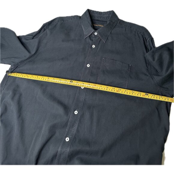 Tommy Bahama Island Crafted Shirt Mens XXL Black Tencel Button Down - Picture 4 of 7